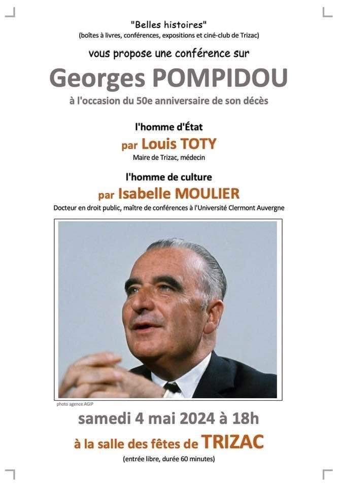 Conférence sur Georges Pompidou à Trizac
